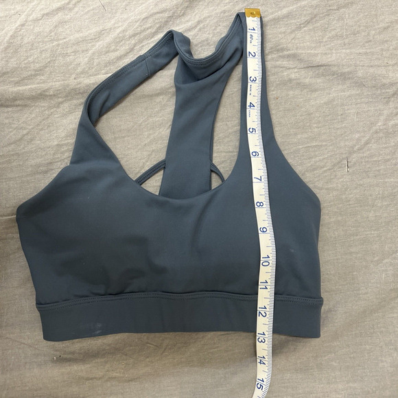Zyia Active Sports Bra Grey Gray Yoga Athletic Workout Size Small FS Charity - Picture 9 of 9